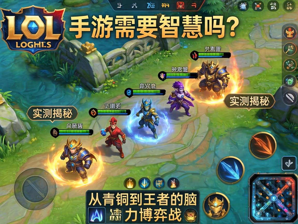 LOL手游需要智慧吗?实测揭秘,从青铜到王者的脑力博弈战