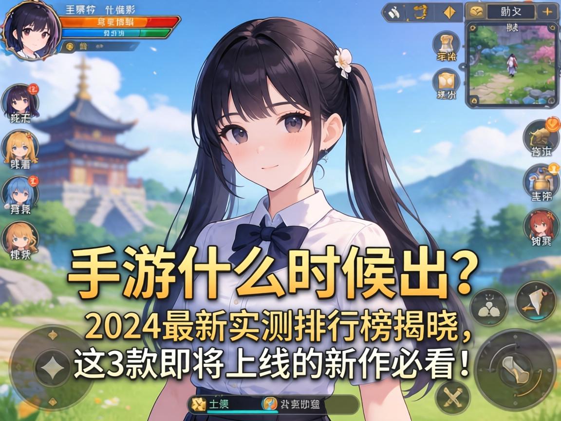 手游少女什么时候出？2024最新实测排行榜揭晓，这3款即将上线的新作必看！