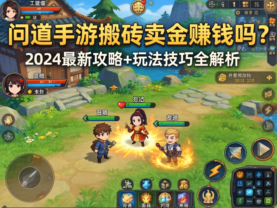 问道手游搬砖卖金赚钱吗?2024最新攻略+玩法技巧全解析