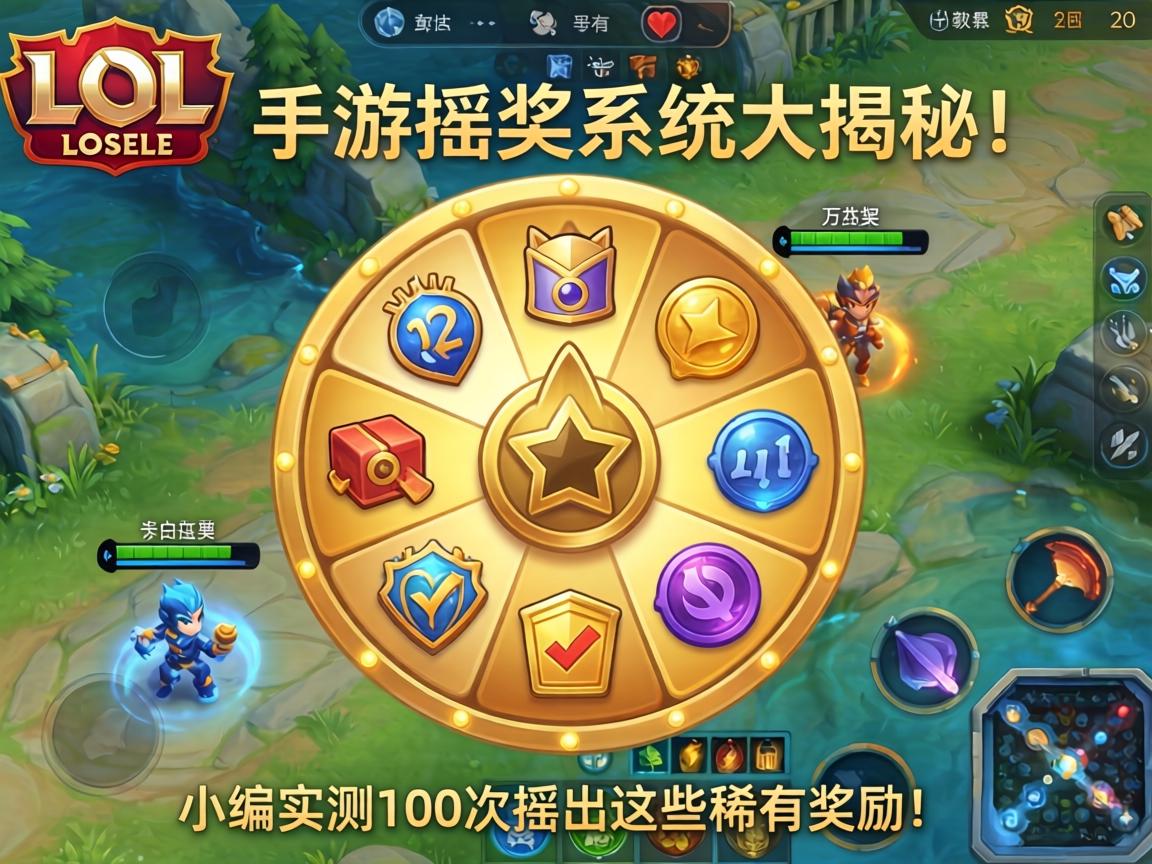 LOL手游摇奖系统大揭秘，小编实测100次摇出这些稀有奖励！