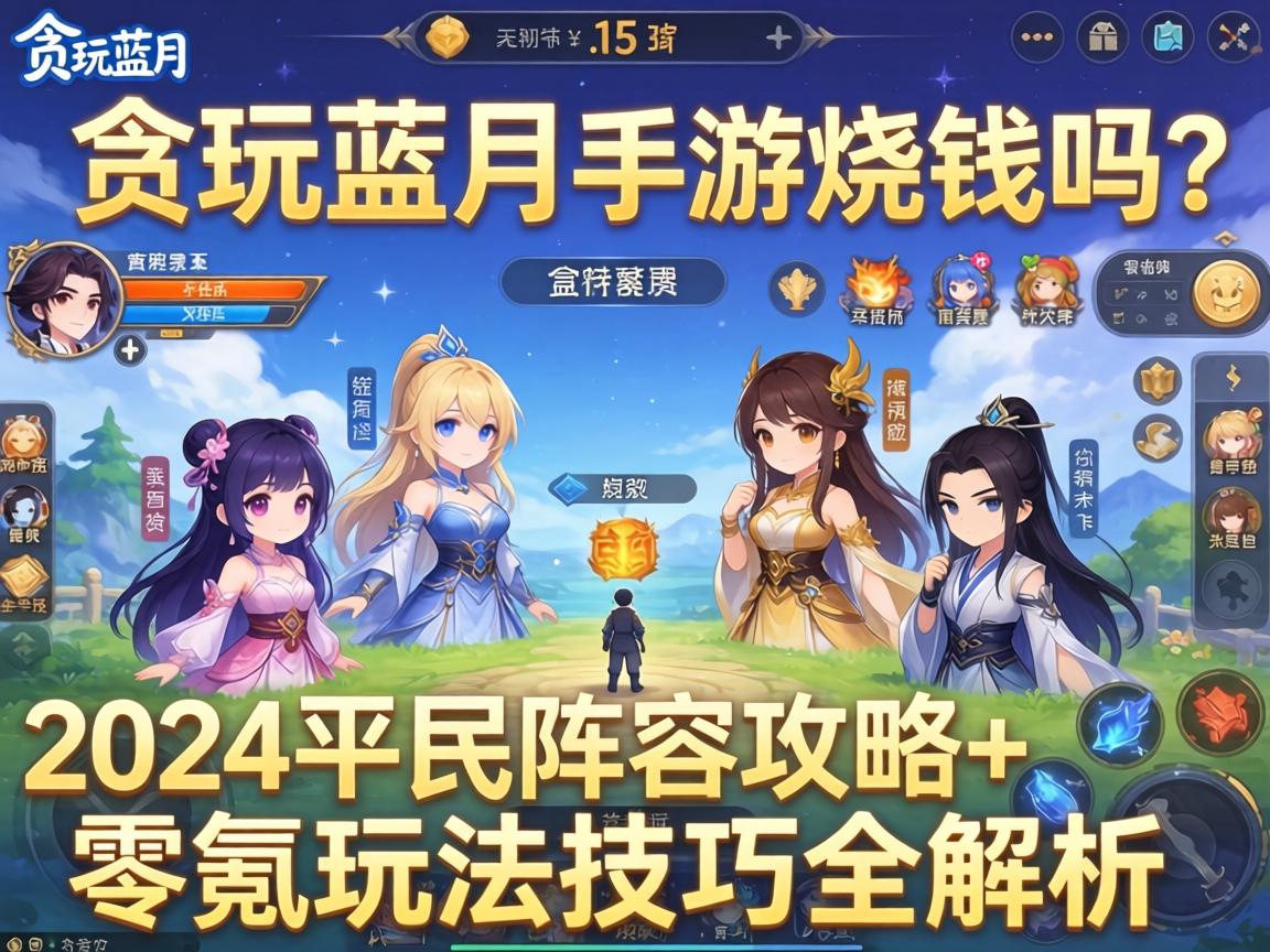 贪玩蓝月手游烧钱吗？2024平民阵容攻略+零氪玩法技巧全解析