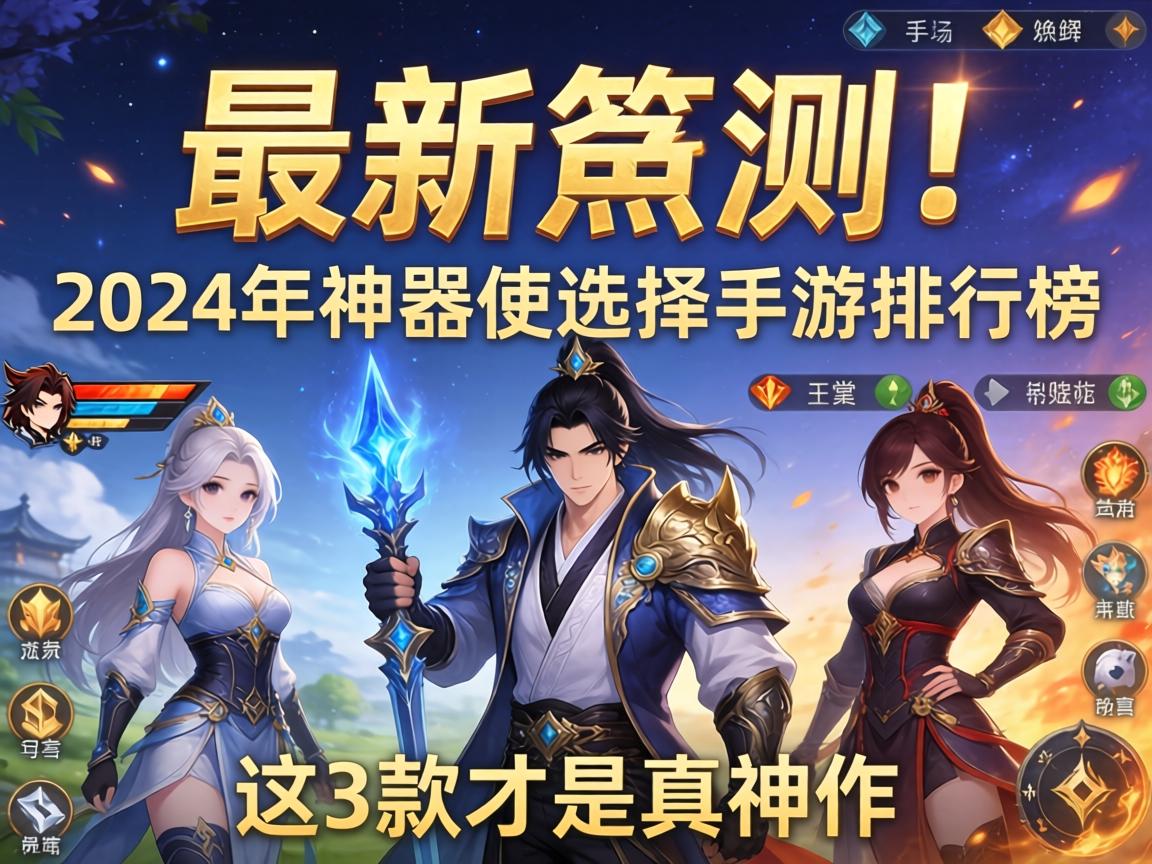 最新实测！2024年神器使选择手游排行榜，这3款才是真神作