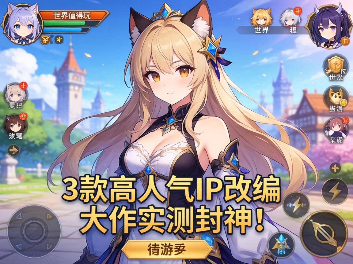 动漫世界什么手游最值得玩？这3款高人气IP改编大作实测封神！