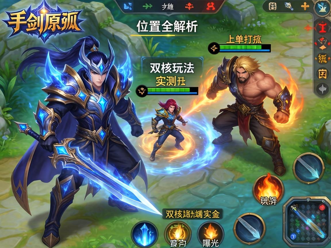 剑魔手游位置全解析,上单打野双核玩法实测数据曝光