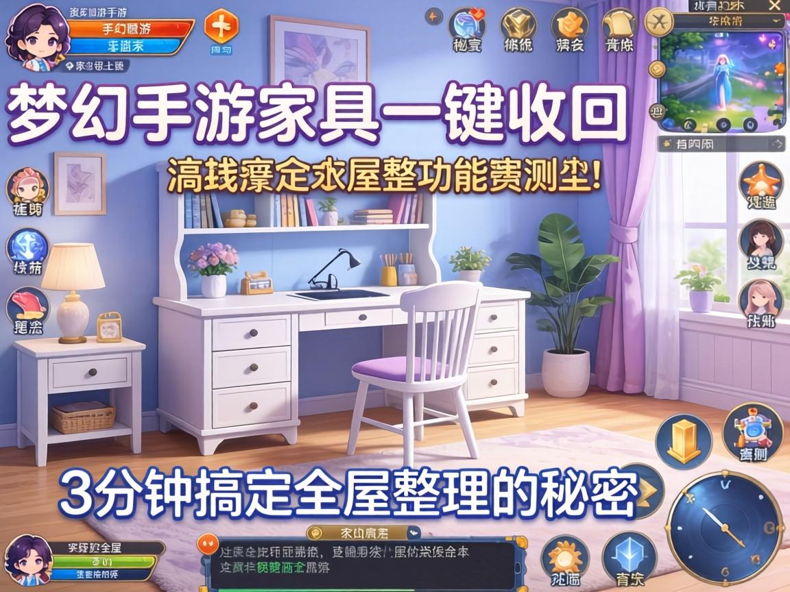 梦幻手游家具一键收回功能实测，3分钟搞定全屋整理的秘密