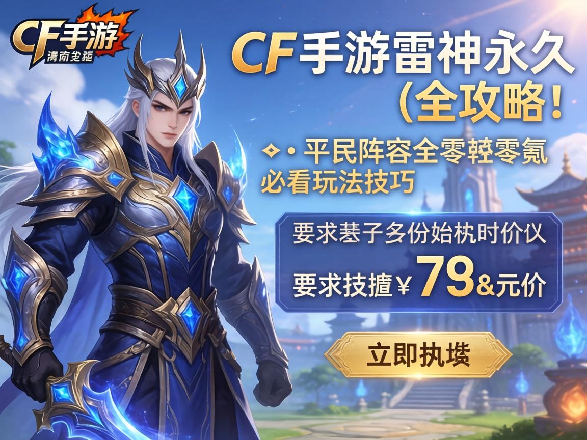 CF手游雷神永久价格全攻略，平民阵容零氪必看玩法技巧