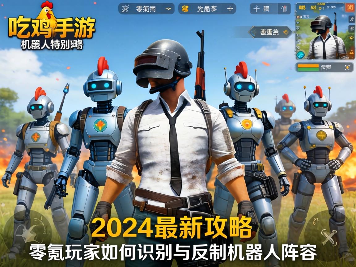 吃鸡手游机器人特别多吗？2024最新攻略，零氪玩家如何识别与反制机器人阵容