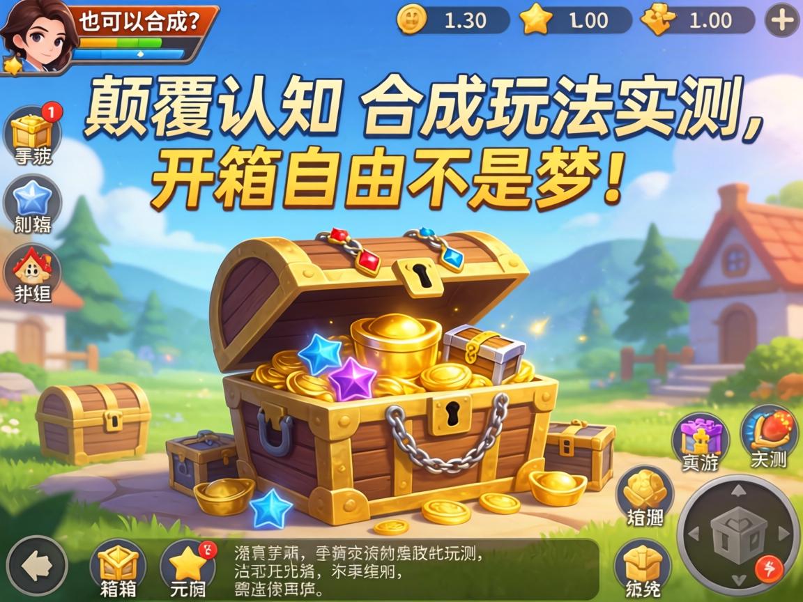 宝箱也可以合成吗手游，颠覆认知的合成玩法实测，开箱自由不是梦！