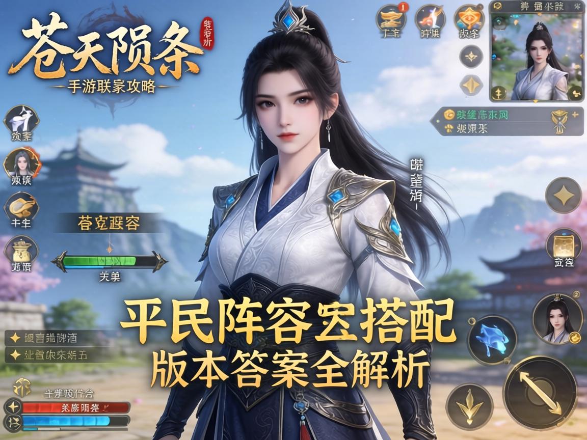 苍天陨落手游联机攻略,平民阵容搭配与版本答案全解析