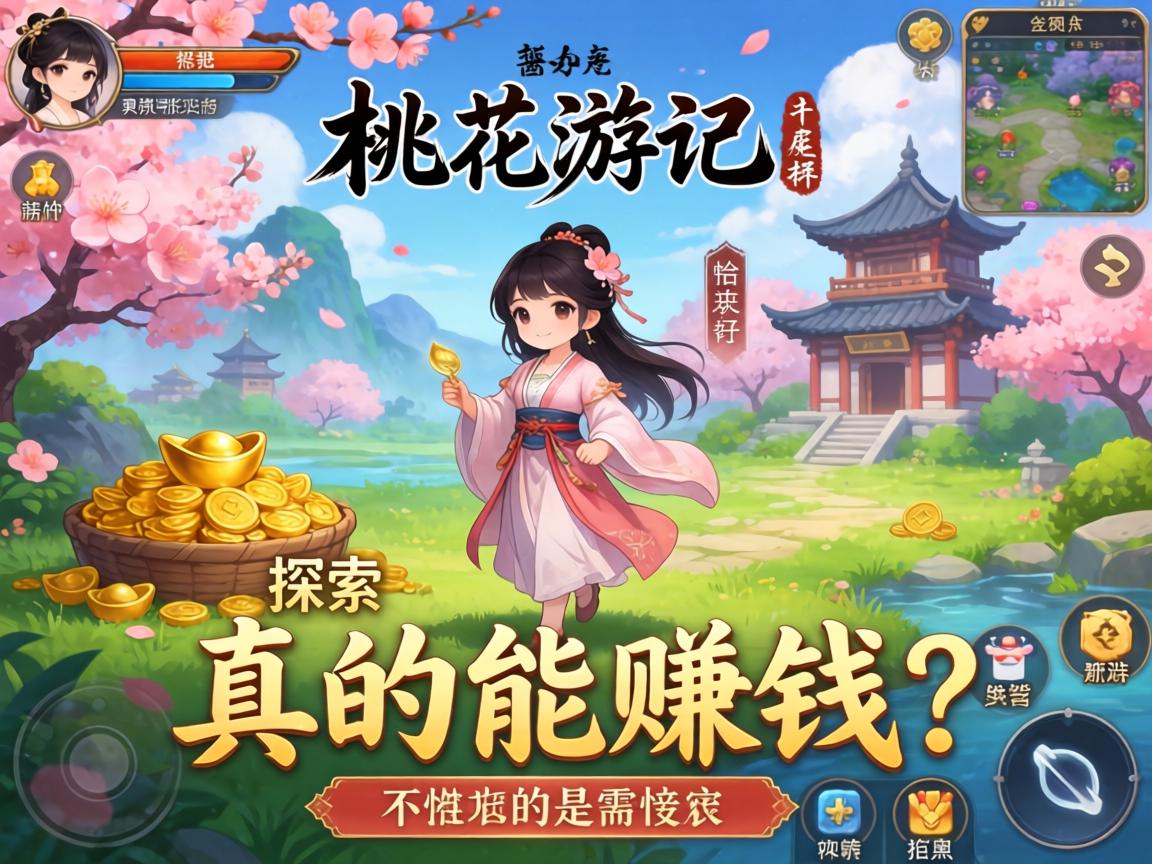 桃花源记手游,虚拟世界中的财富探索,真的能赚钱吗?