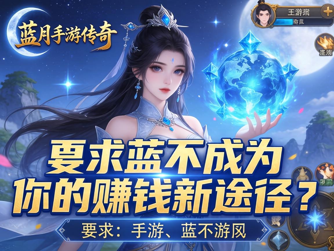 蓝月手游传奇，能否成为你的赚钱新途径？