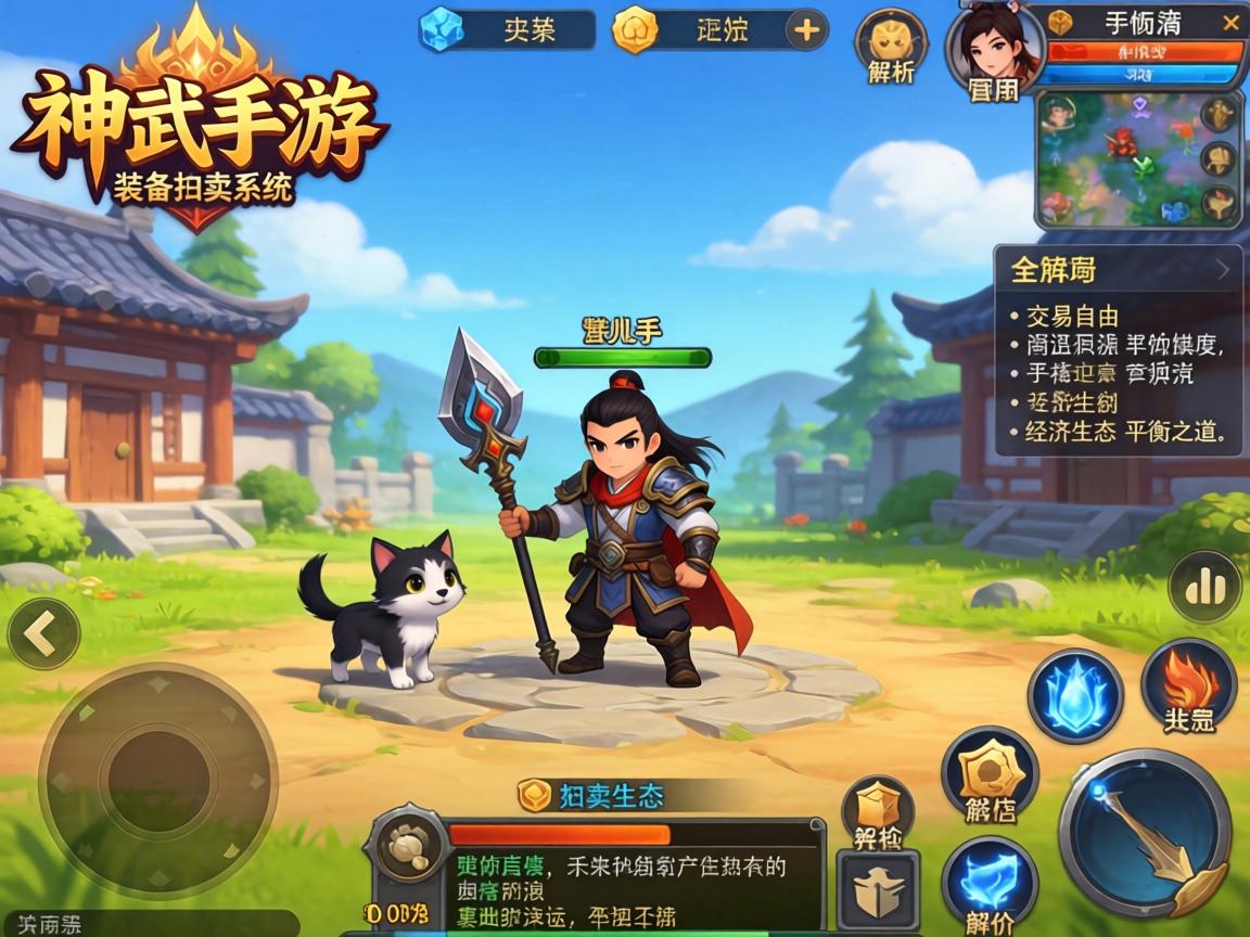 神武手游装备拍卖系统全解析，交易自由与经济生态的平衡之道