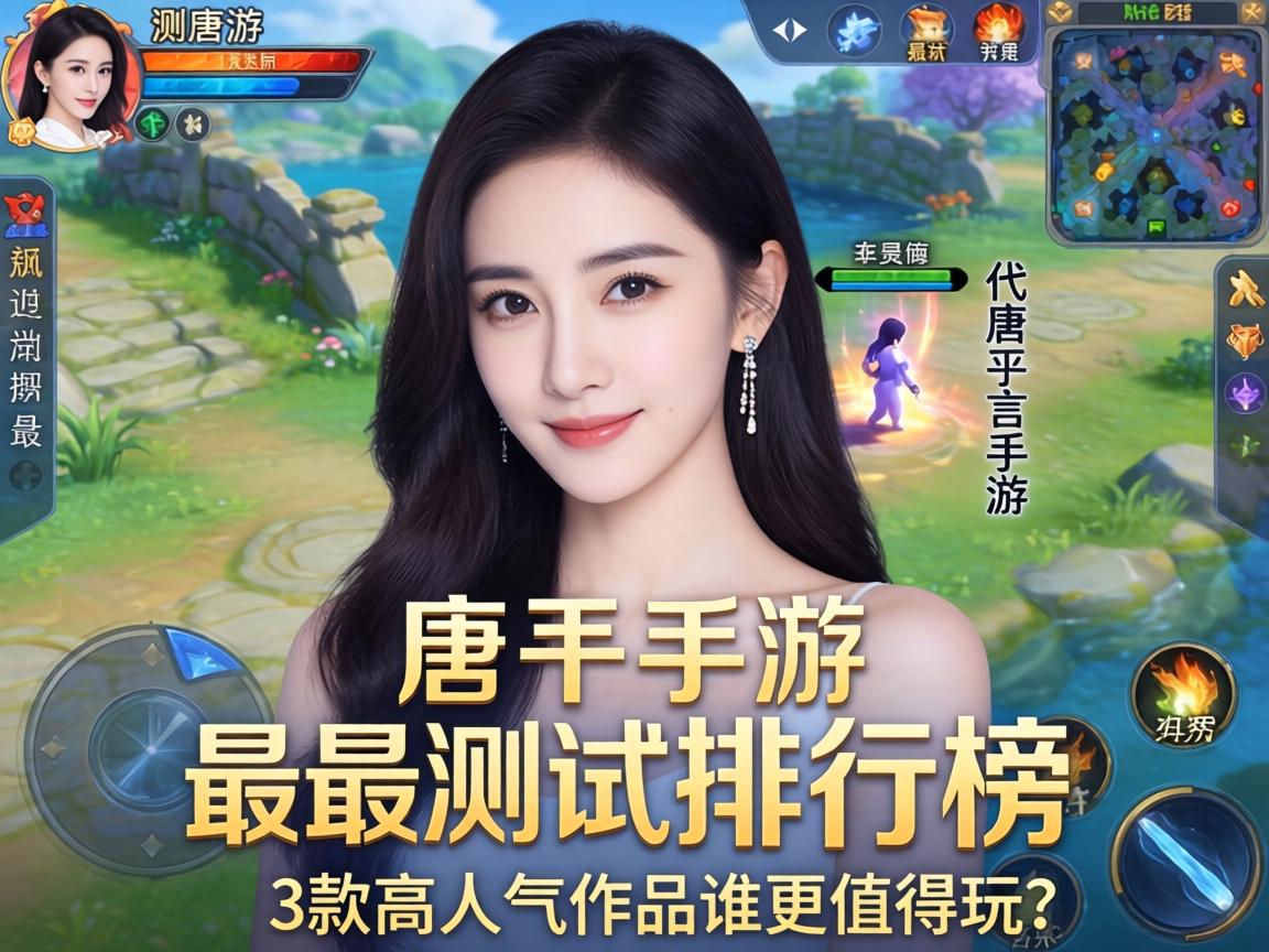 唐嫣代言手游最新实测排行榜，这3款高人气作品谁更值得玩？