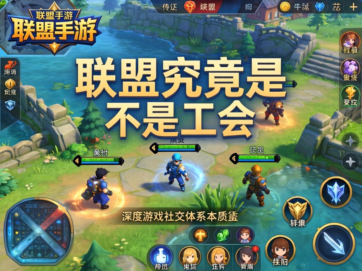 联盟手游中的联盟究竟是不是工会?深度解析游戏社交体系的本质差异