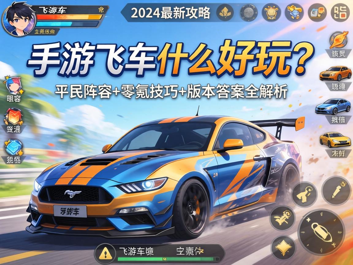 手游飞车什么好玩？2024最新攻略，平民阵容+零氪技巧+版本答案全解析