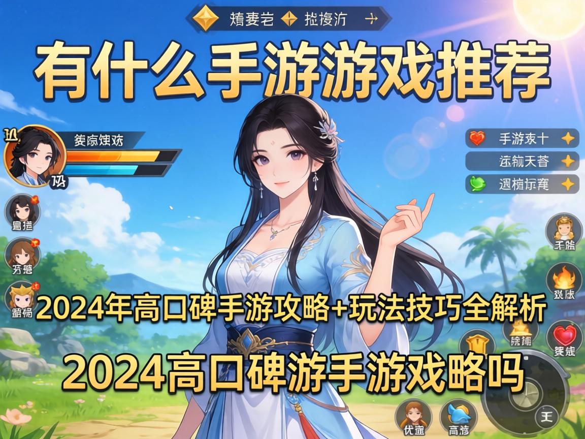 有什么手游游戏推荐吗？2024年高口碑手游攻略+玩法技巧全解析