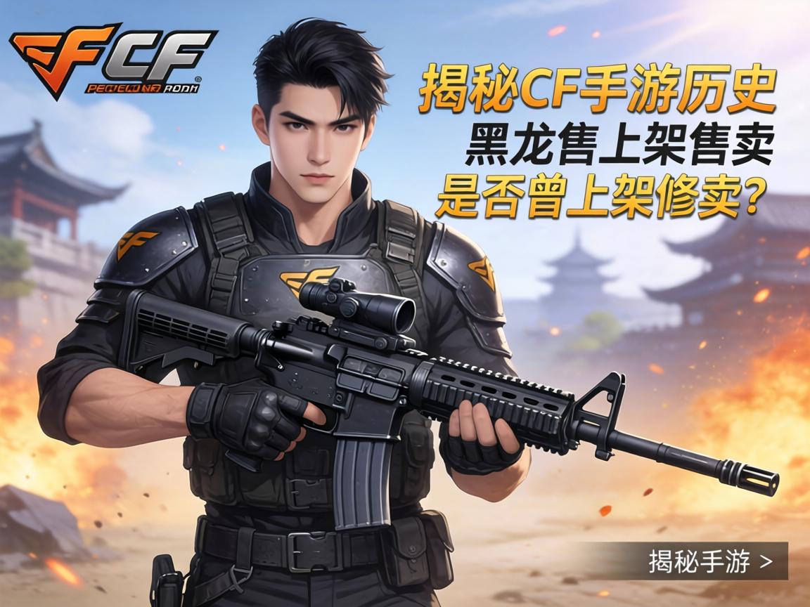 揭秘CF手游历史，黑龙武器是否曾上架售卖？