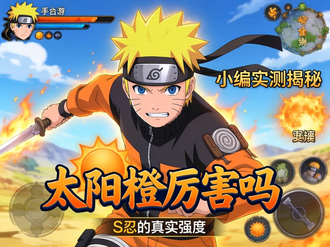 火影手游太阳橙厉害吗？小编实测揭秘这位S忍的真实强度