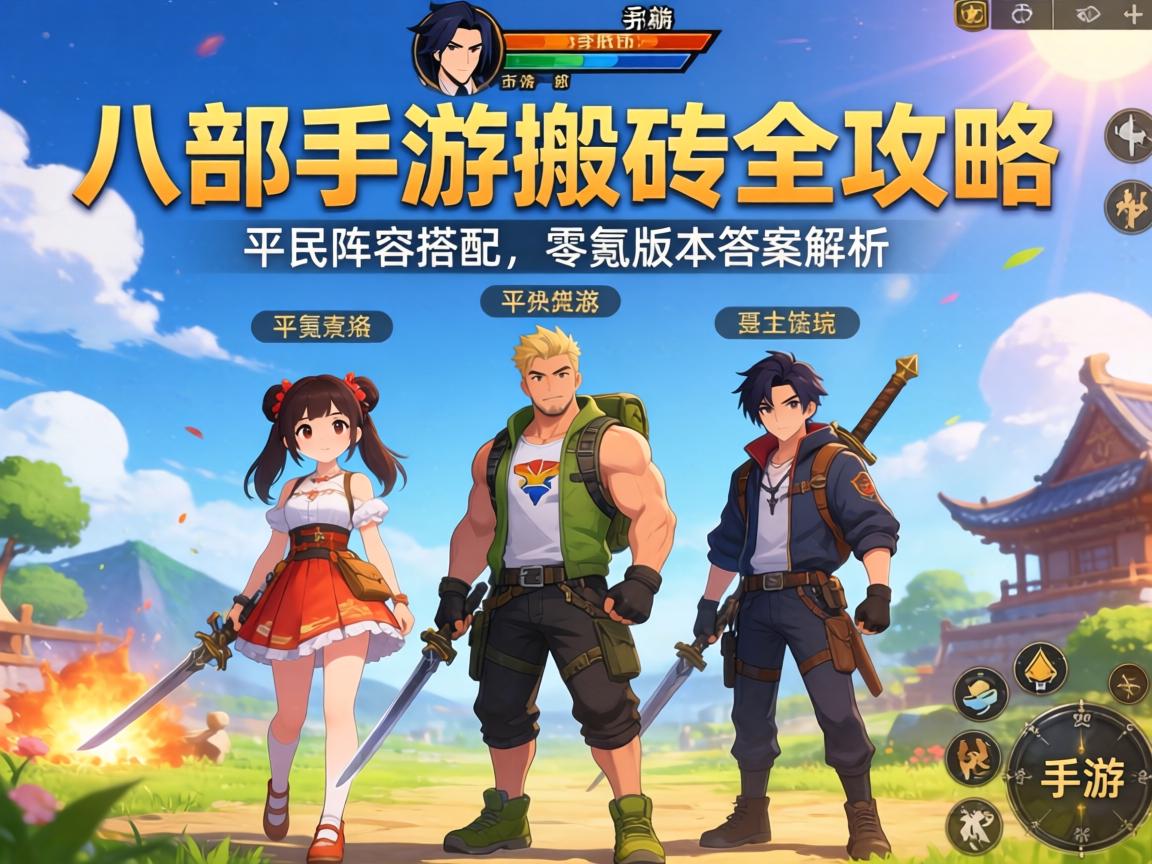 天空八部手游搬砖全攻略,平民阵容搭配与零氪版本答案解析