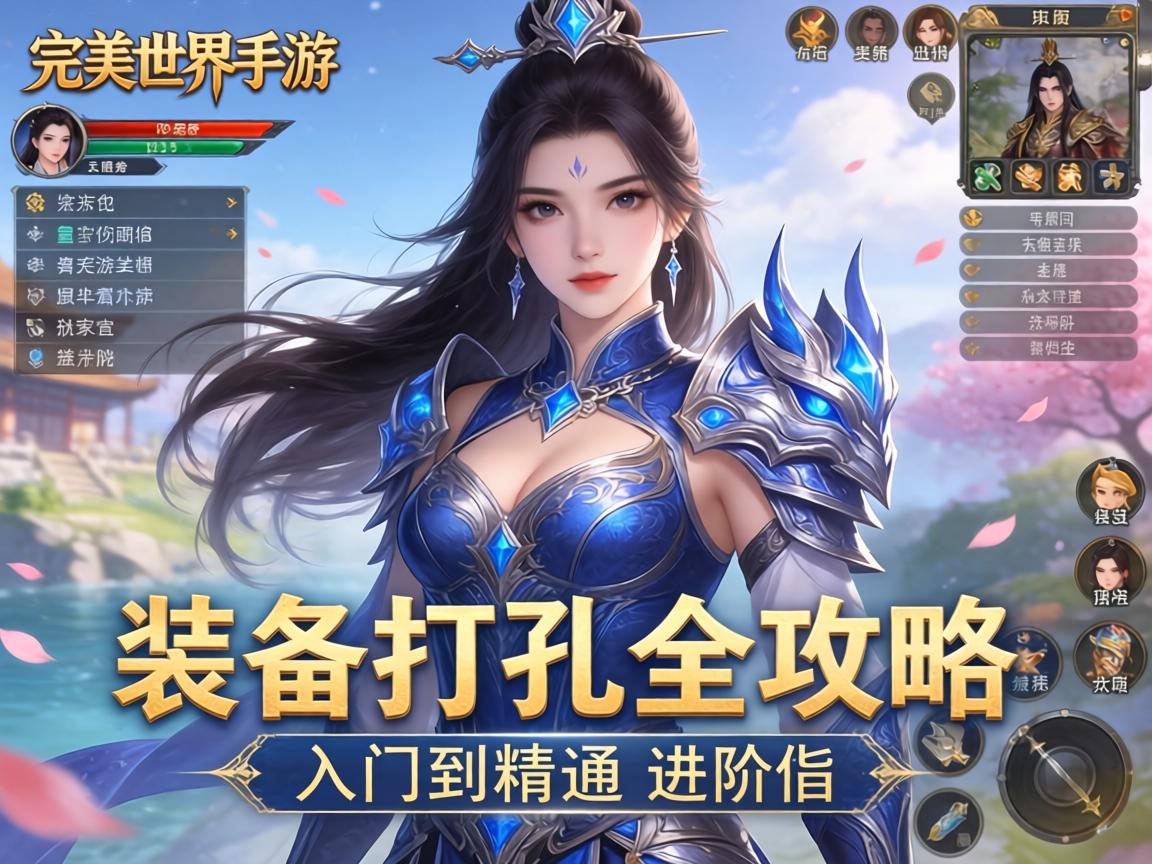 完美世界手游装备打孔全攻略，从入门到精通的进阶指南