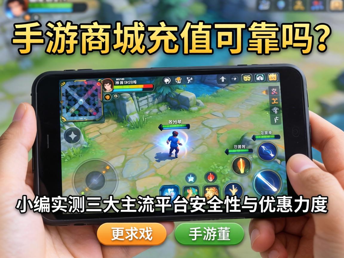 手游商城充值可靠吗?小编实测三大主流平台安全性与优惠力度
