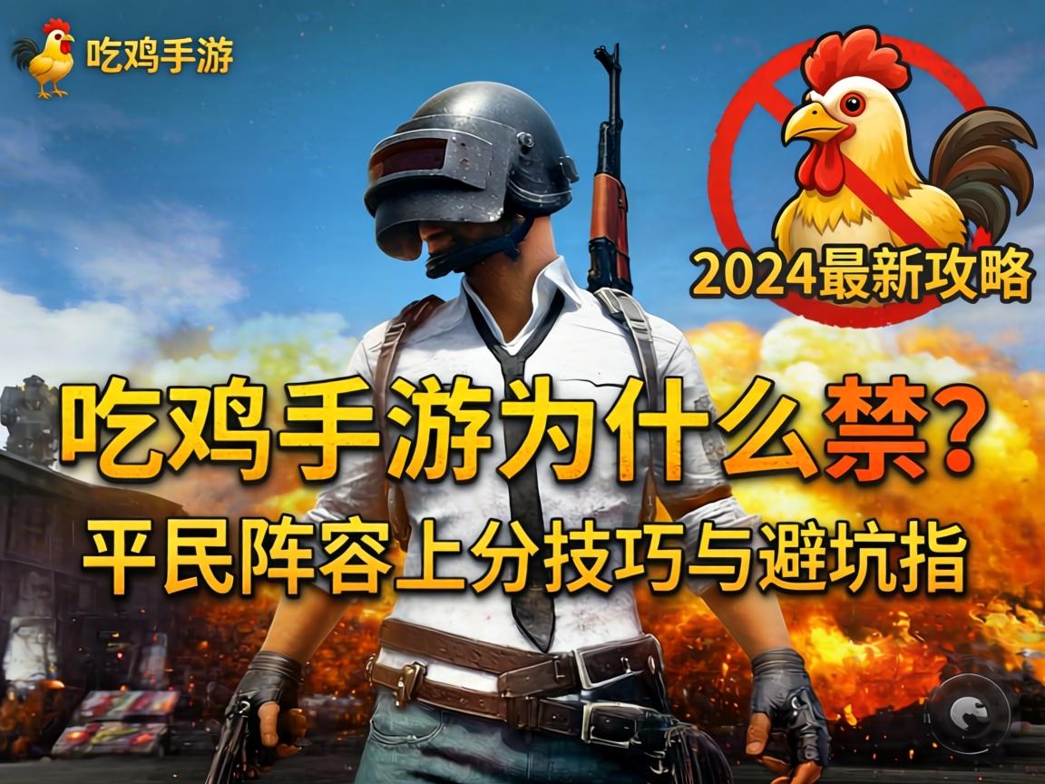 吃鸡手游为什么禁？2024最新攻略，平民阵容上分技巧与避坑指南