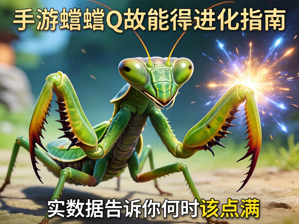手游螳螂Q技能进化指南,实测数据告诉你何时该点满