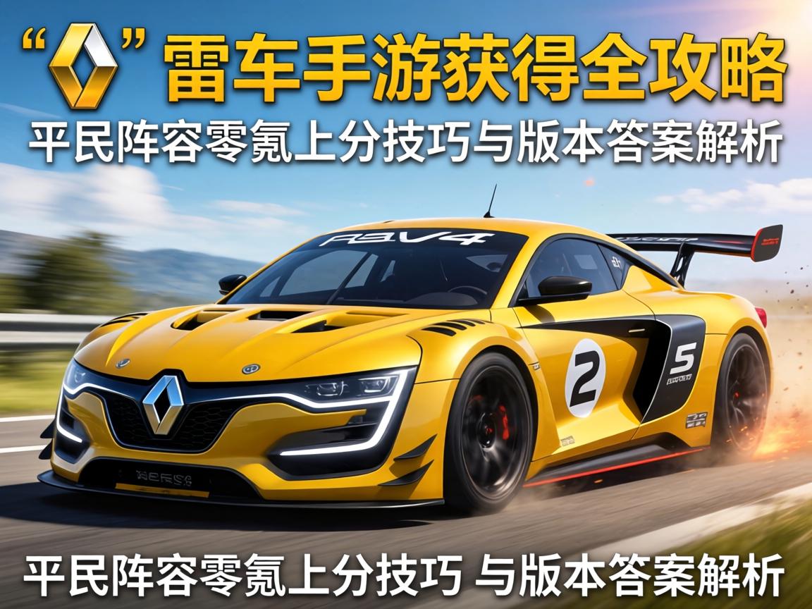 飞车雷诺手游获得全攻略，平民阵容零氪上分技巧与版本答案解析