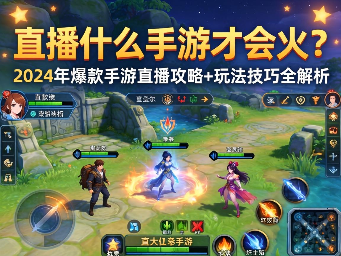 直播什么手游才会火？2024年爆款手游直播攻略+玩法技巧全解析