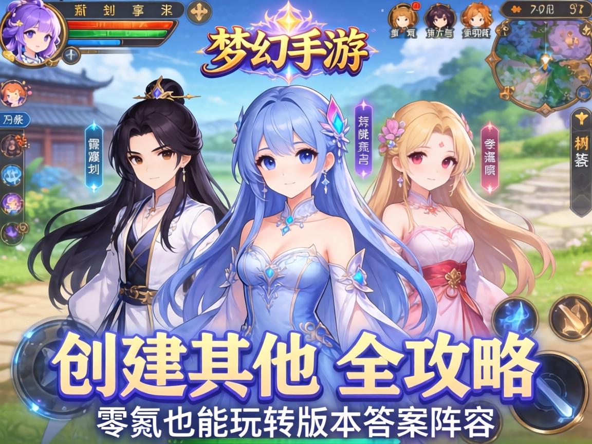 梦幻手游创建其他角色全攻略，零氪也能玩转版本答案阵容