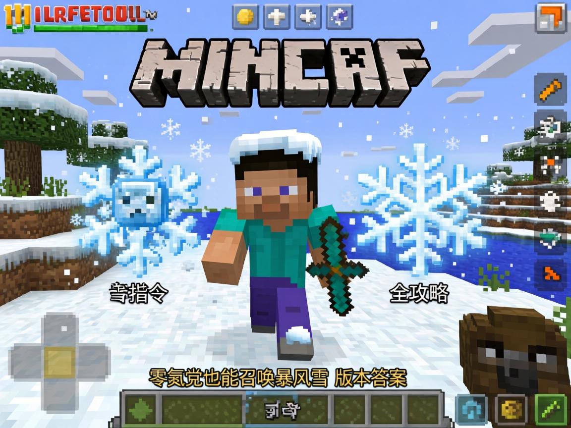 手游MC下雪指令全攻略，零氪党也能召唤暴风雪的版本答案