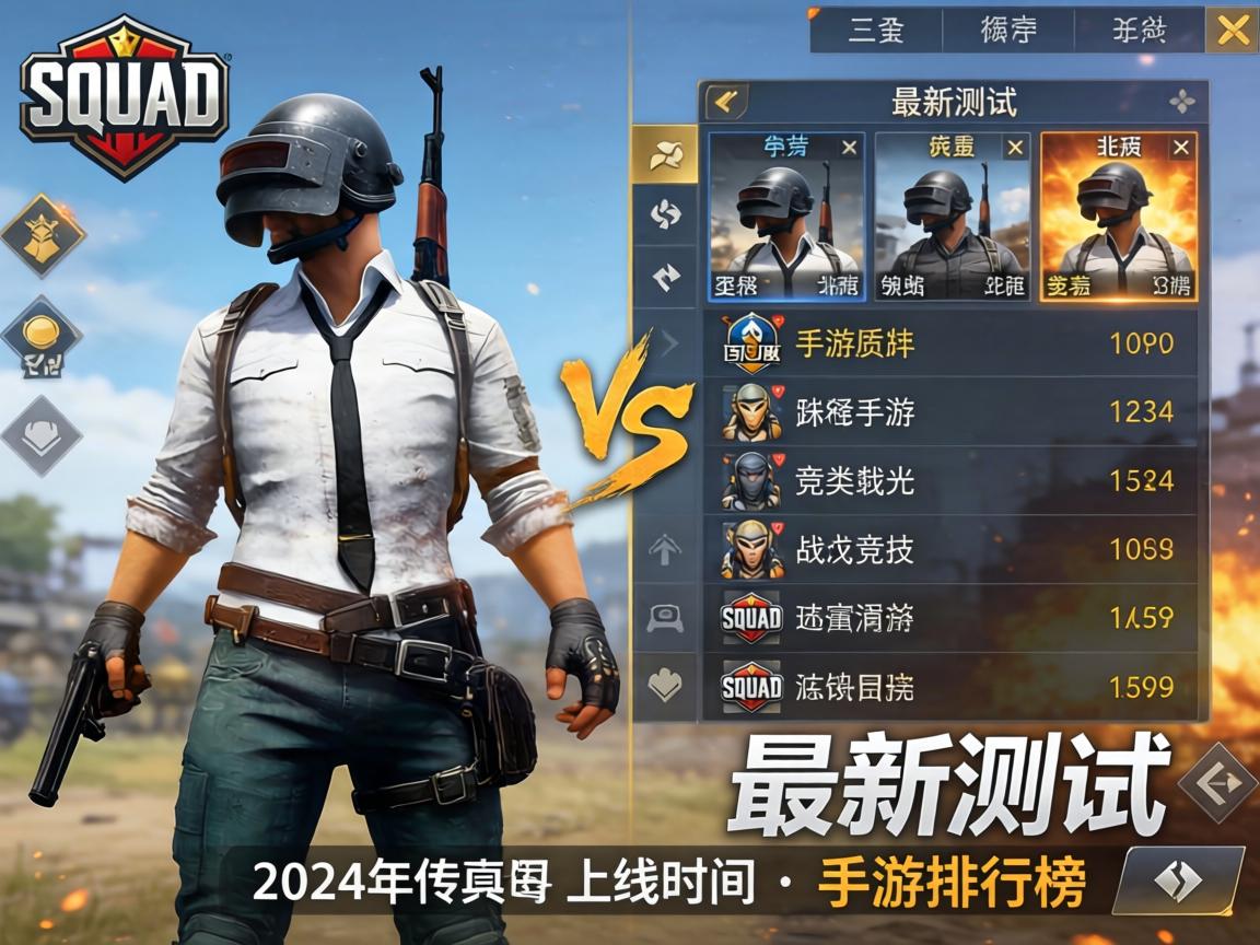 Squad手游最新实测，2024年上线时间预测与同类战术竞技手游排行榜对比